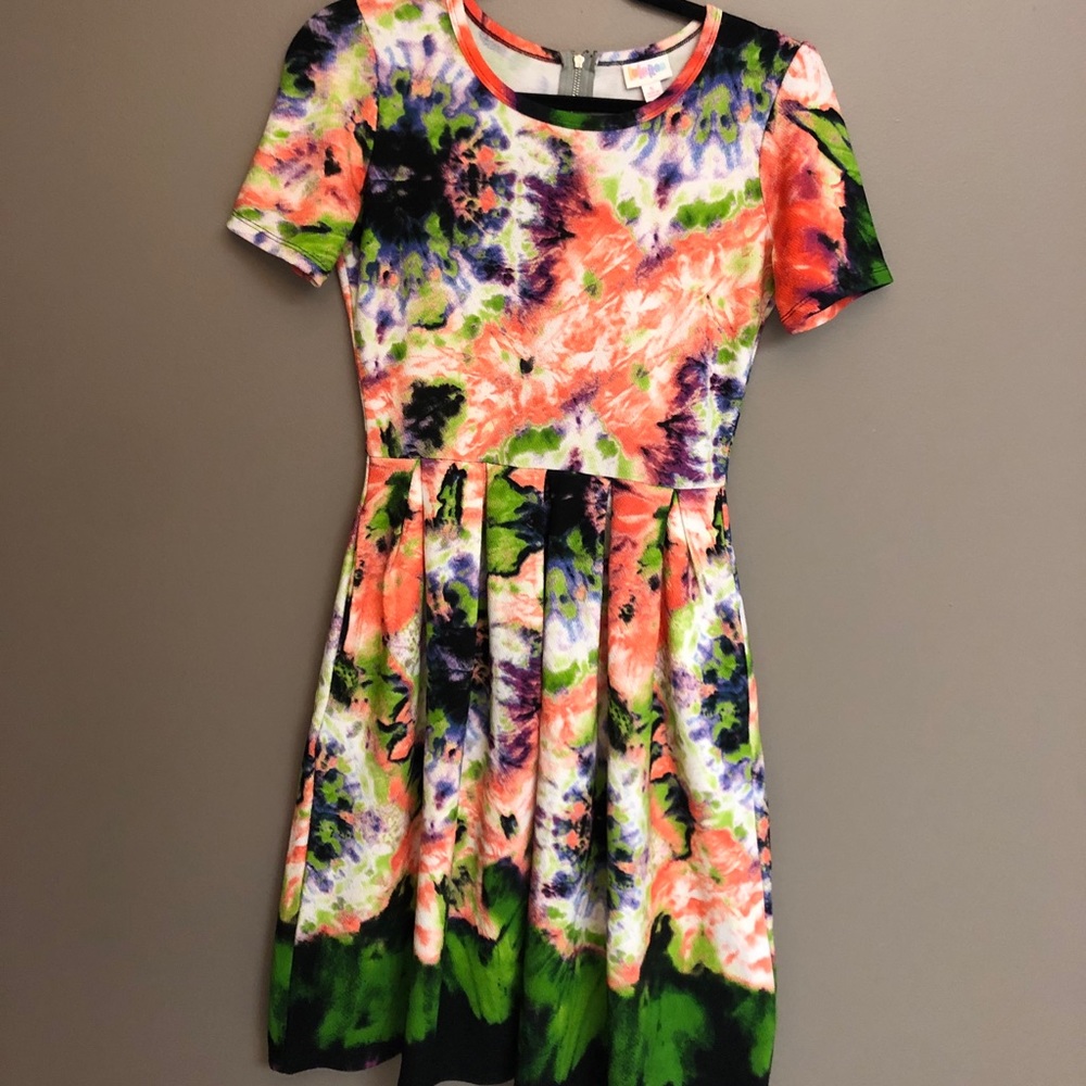 LuLaRoe multicolored dress